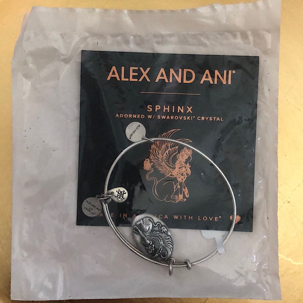 Alex and Ani silver Sphinx bangle